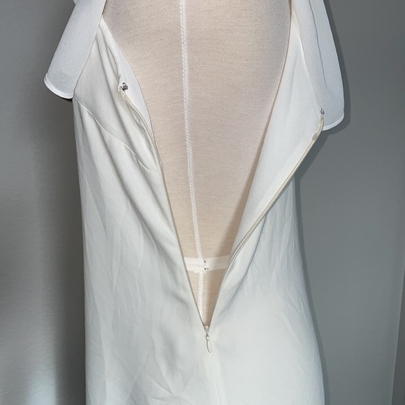 RACHEL ROY ivory white off the shoulder mini dress in women’s size XS - Picture 8 of 10